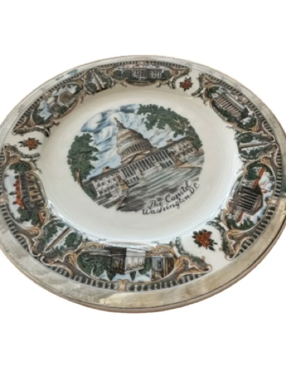 Vintage Capsco Decorative Washington D.C Capitol Collector Souvenir Plate